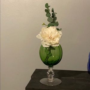 Vintage Pedestal Bowl Bud Vase